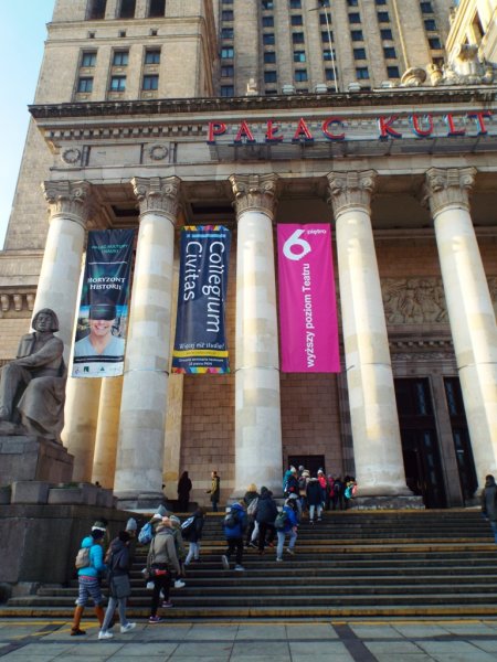 Wycieczka kl 4-6 do PKiN w Warszawie